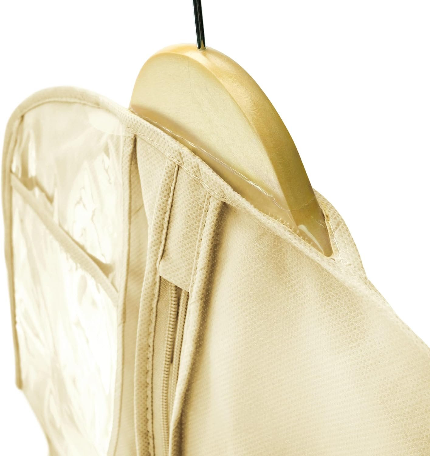 HANGERWORLD 72inch Breathable Wedding Gown Long Dress Hanging Garment Bag for Closet Storage (White)